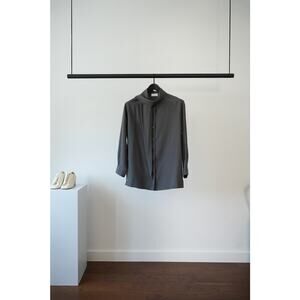 Lemaire grey silk top size 38